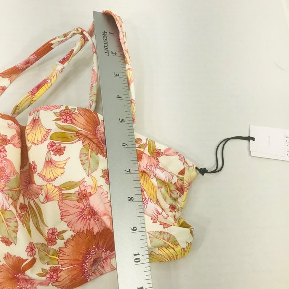 Shade And Shore Women's Sz 34B Underwire Halter Bikini Swim Top Floral Print New - Picture 11 of 11